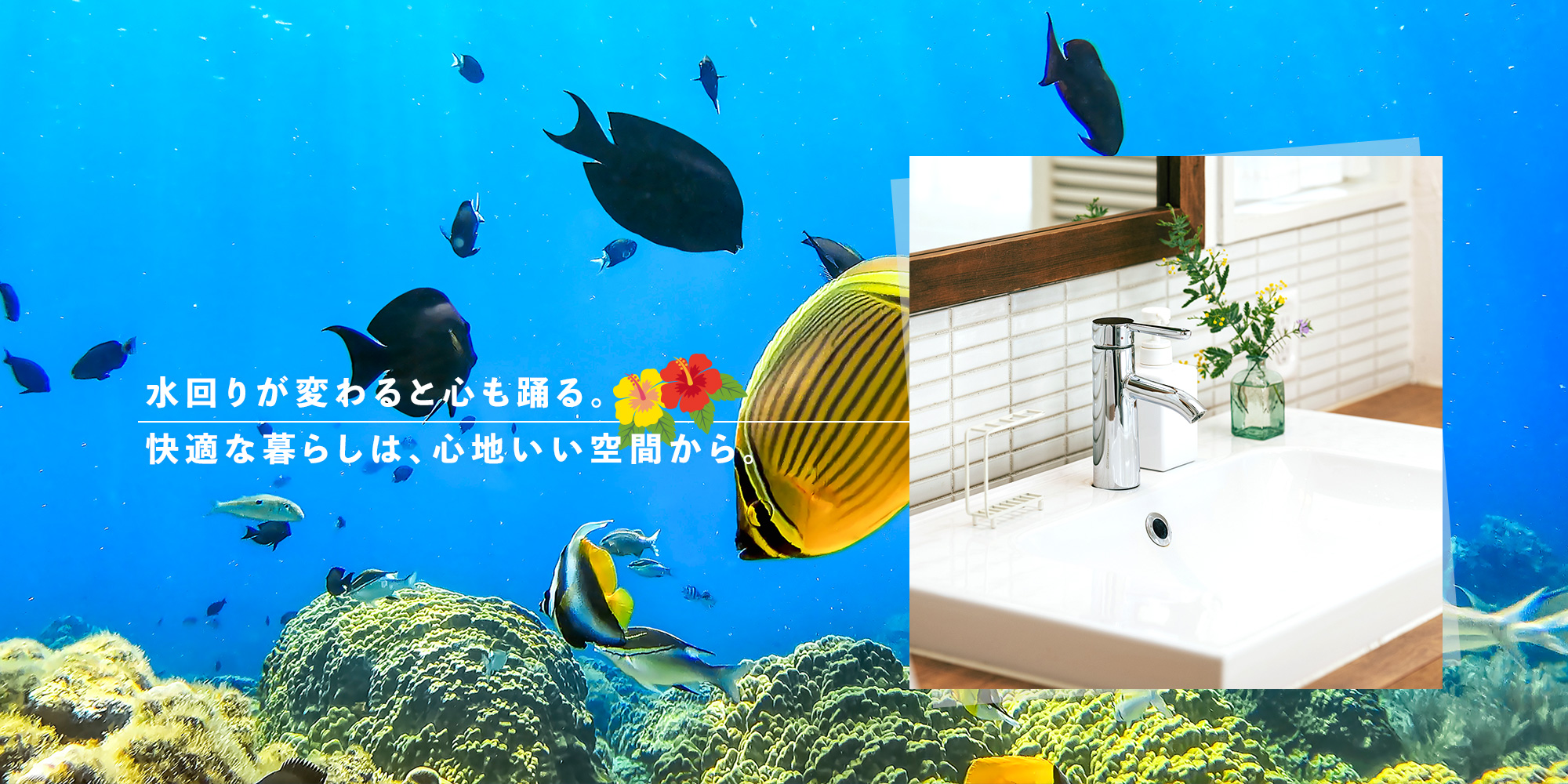 水回りが変わると心も踊る。快適な暮らしは、心地いい空間から
